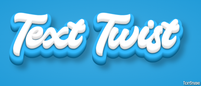 Text Twist Text effect