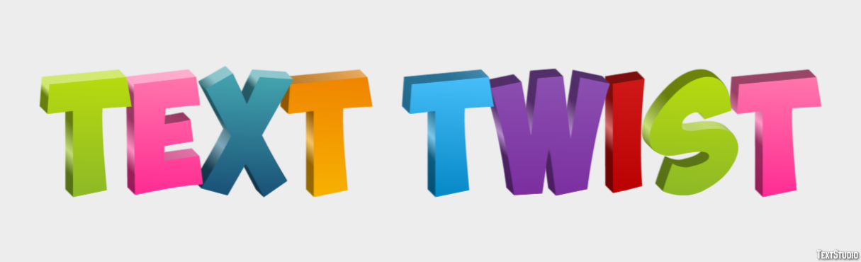 Text Twist Text effect