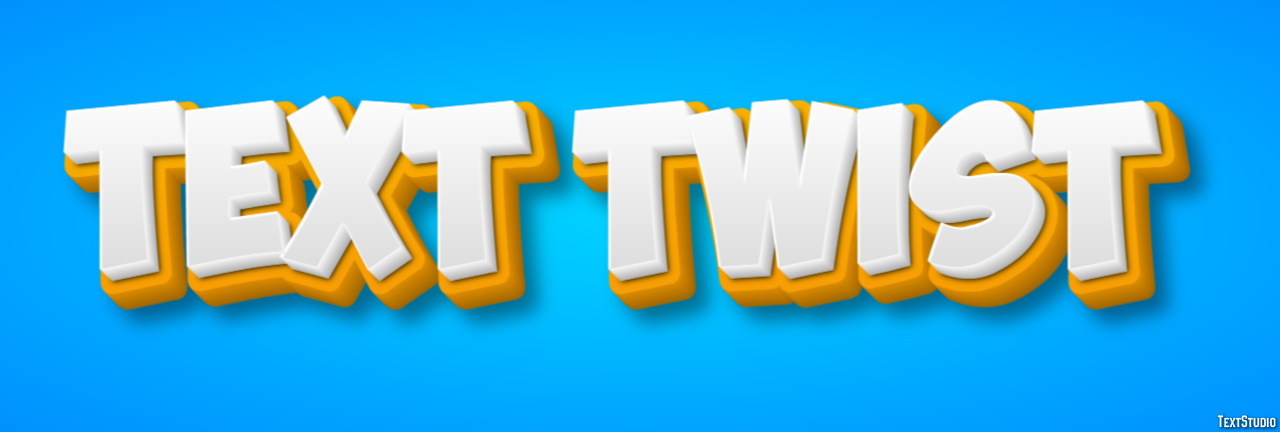 Text Twist Text effect