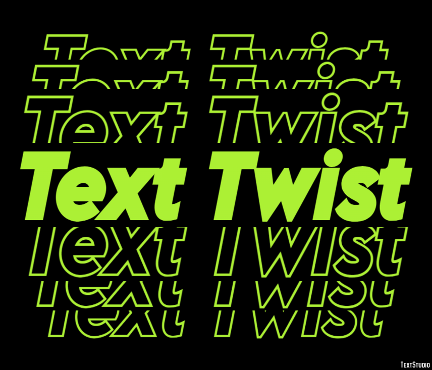 Text Twist Text effect