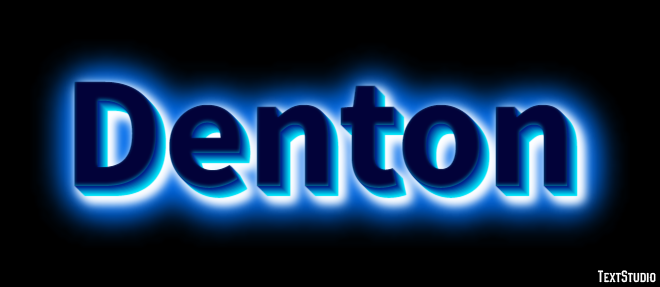 Denton Эффект текста
