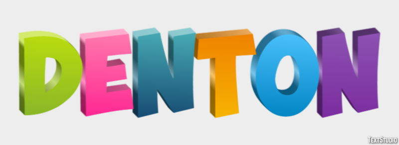 Denton Efekt tekstowy