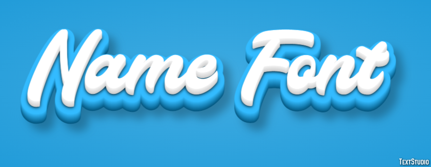Name Font Text Effect