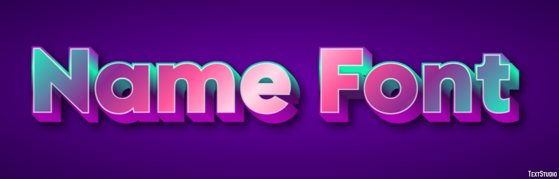 Name Font Text Effect