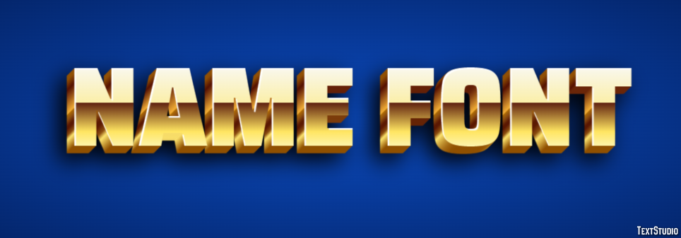 Name Font Text Effect