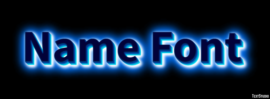 Name Font Text Effect