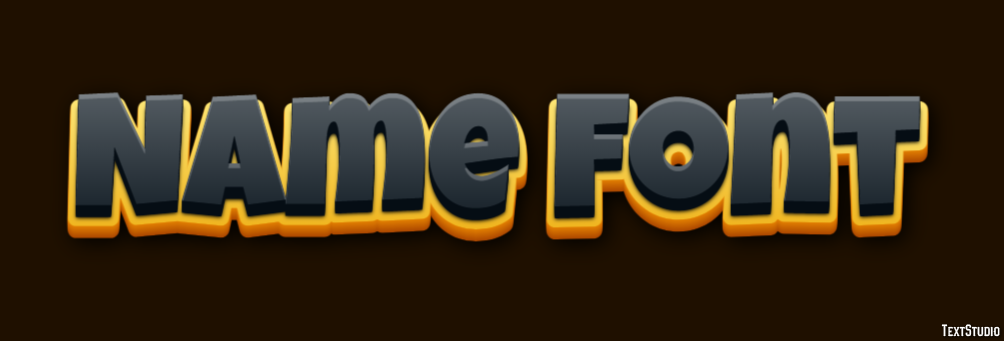 Name Font Text Effect
