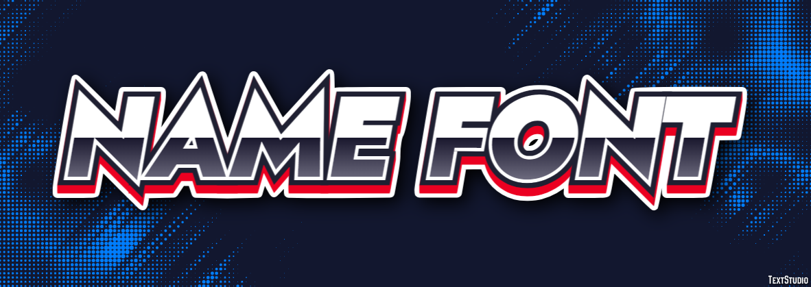 Name Font Effet de texte
