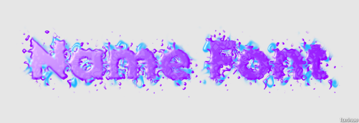 Name Font Text Effect