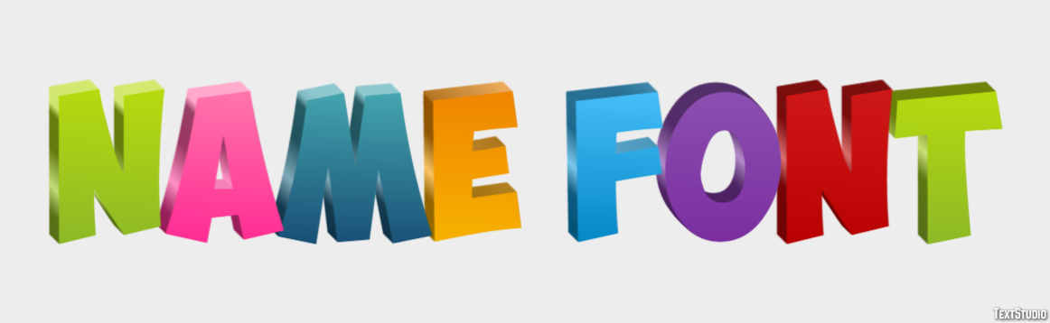 Name Font Text Effect
