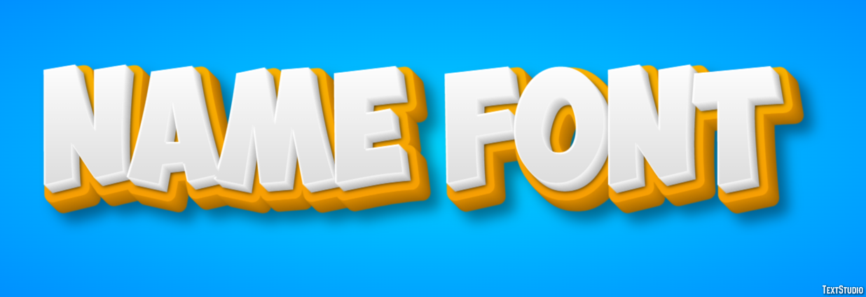 Name Font Text Effect