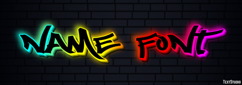 Name Font Text Effect