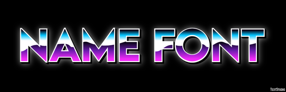 Name Font Text Effect