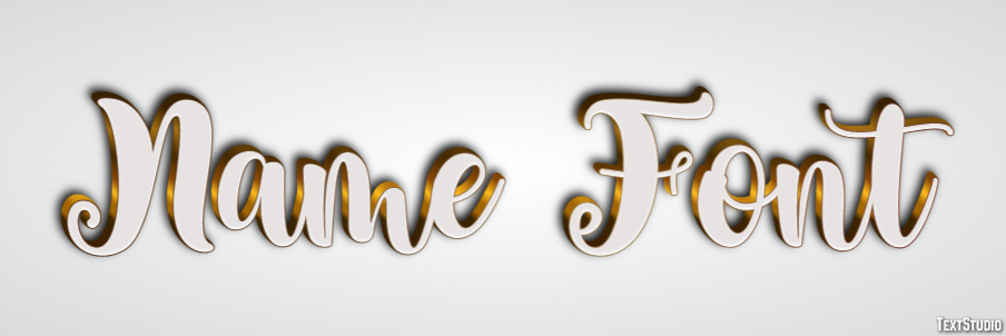 Name Font Text Effect