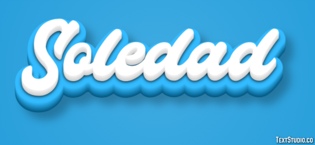 Soledad Efecto de Texto