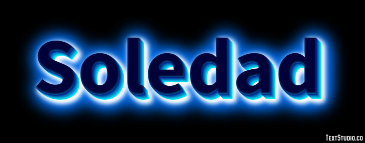 Soledad Efecto de Texto