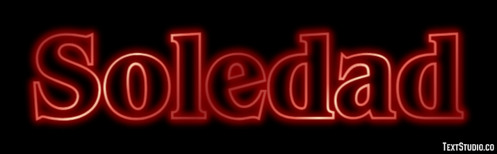 Soledad Efecto de Texto