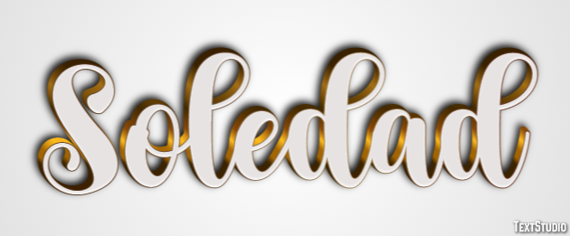 Soledad Efecto de Texto