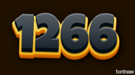 1266 Text effect