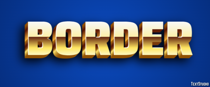 Border Text Effect
