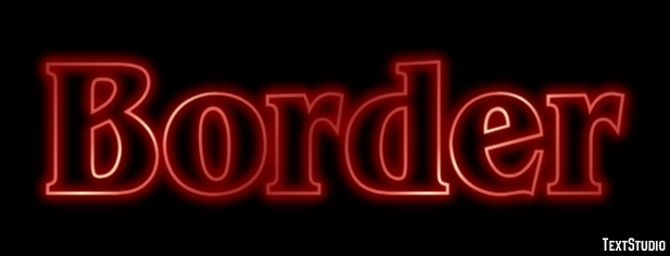Border Text Effect