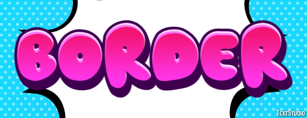 Border Text Effect