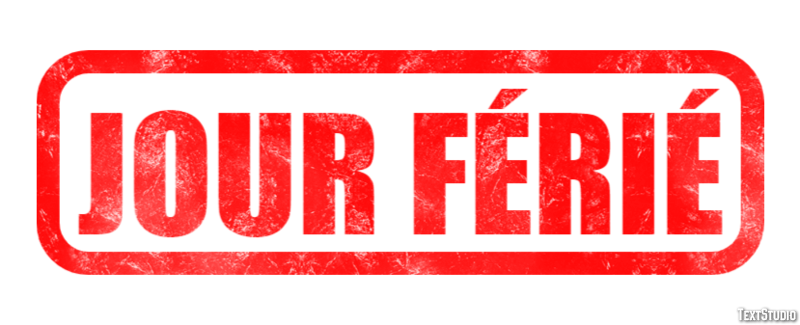 JOUR FÉRIÉ Effetto testo