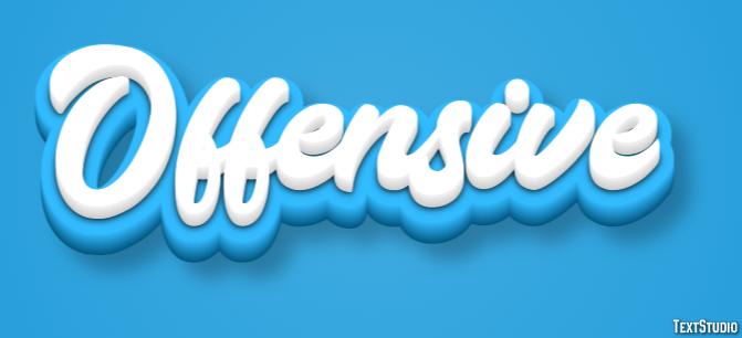 Offensive Text Effect