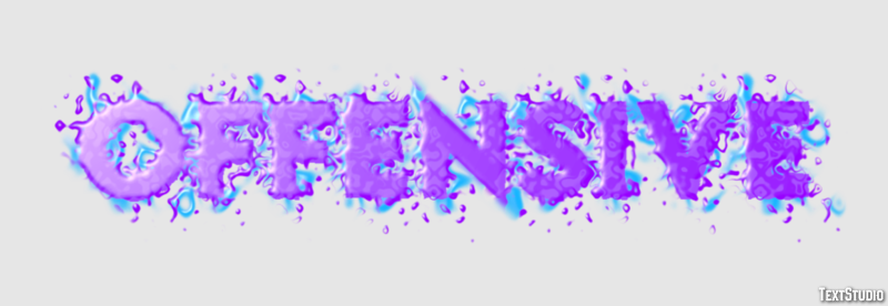 Offensive Text Effect