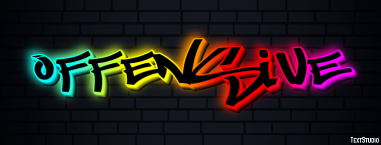 Offensive Text Effect