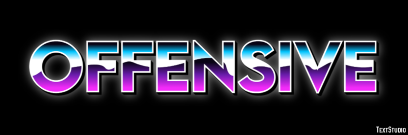 Offensive Text Effect