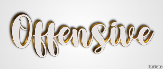 Offensive Text Effect