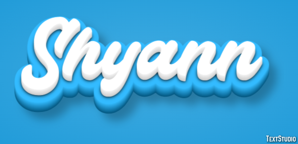 Shyann Text Effect