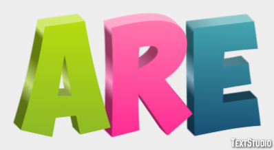 Are Text effect