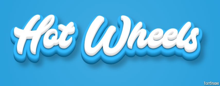 Hot Wheels Efecto de Texto