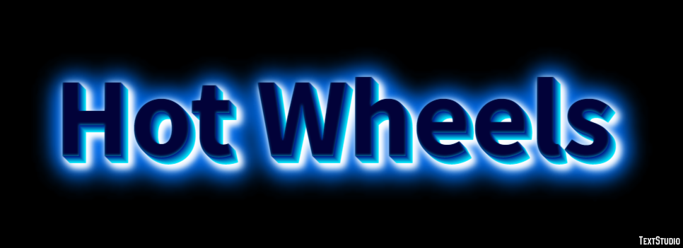 Hot Wheels Efecto de Texto