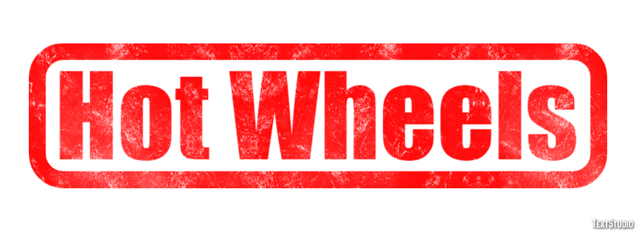 Hot Wheels Efecto de Texto