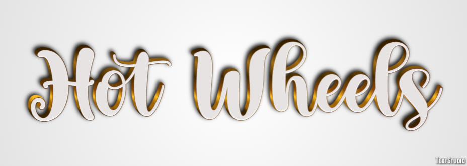 Hot Wheels Efecto de Texto