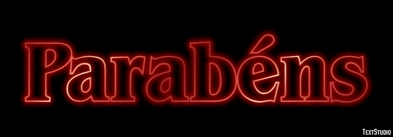 Parabéns テキスト効果