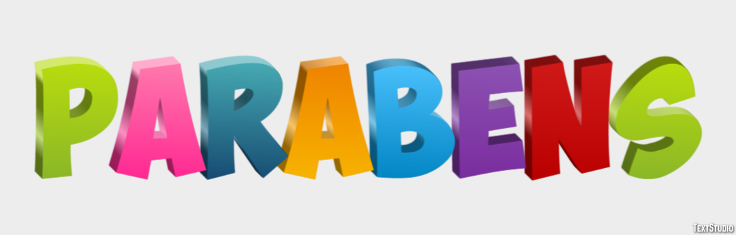 Parabéns テキスト効果