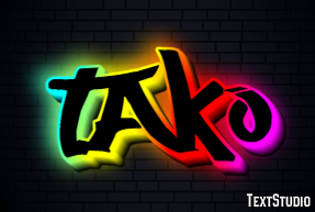 タコ Effetto testo