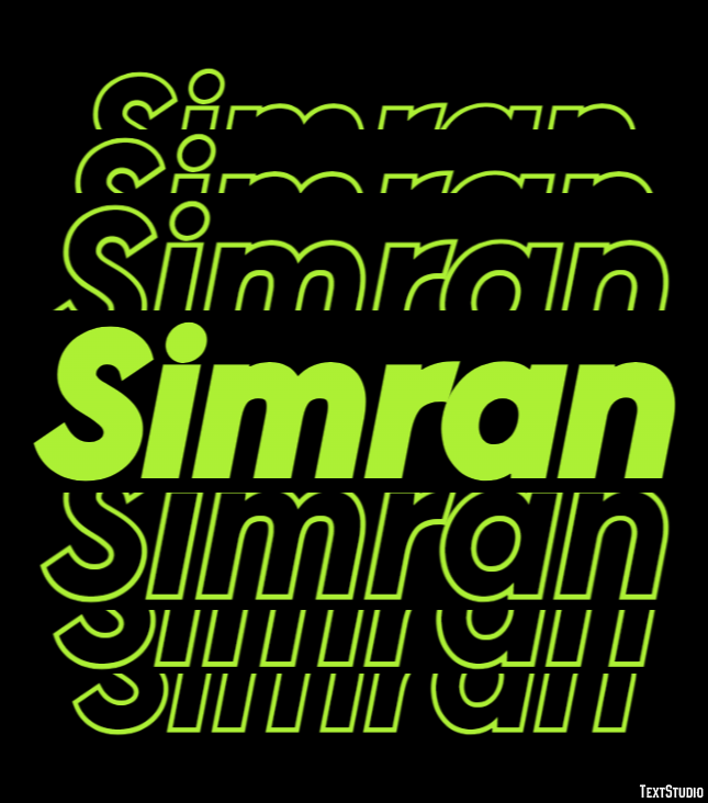 Simran Texteffekt