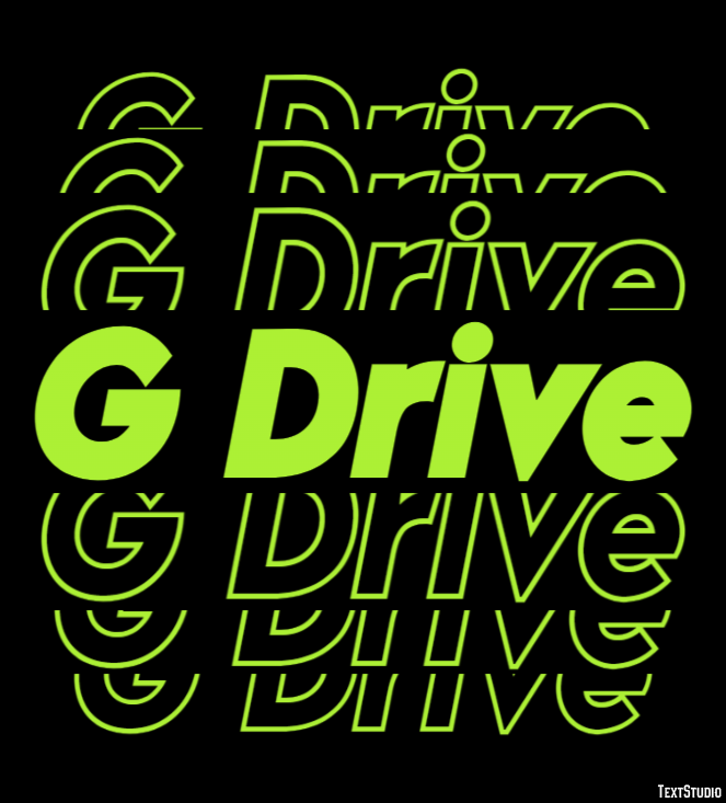G Drive Text Effect