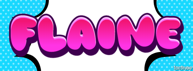 Flaine Эффект текста
