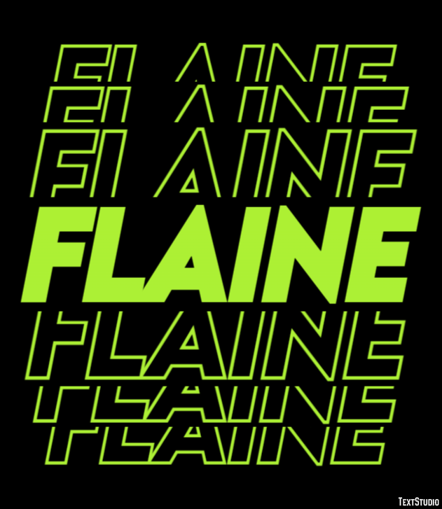 Flaine Effetto testo