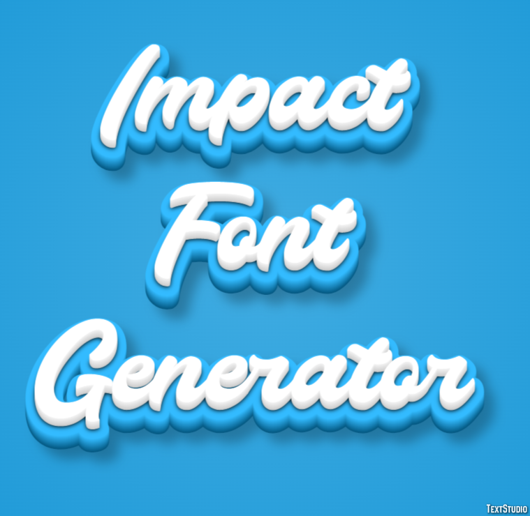 Impact Font Generator Tekst effect