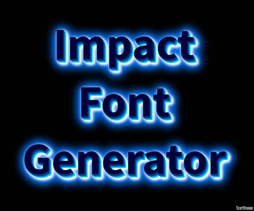 Impact Font Generator テキスト効果