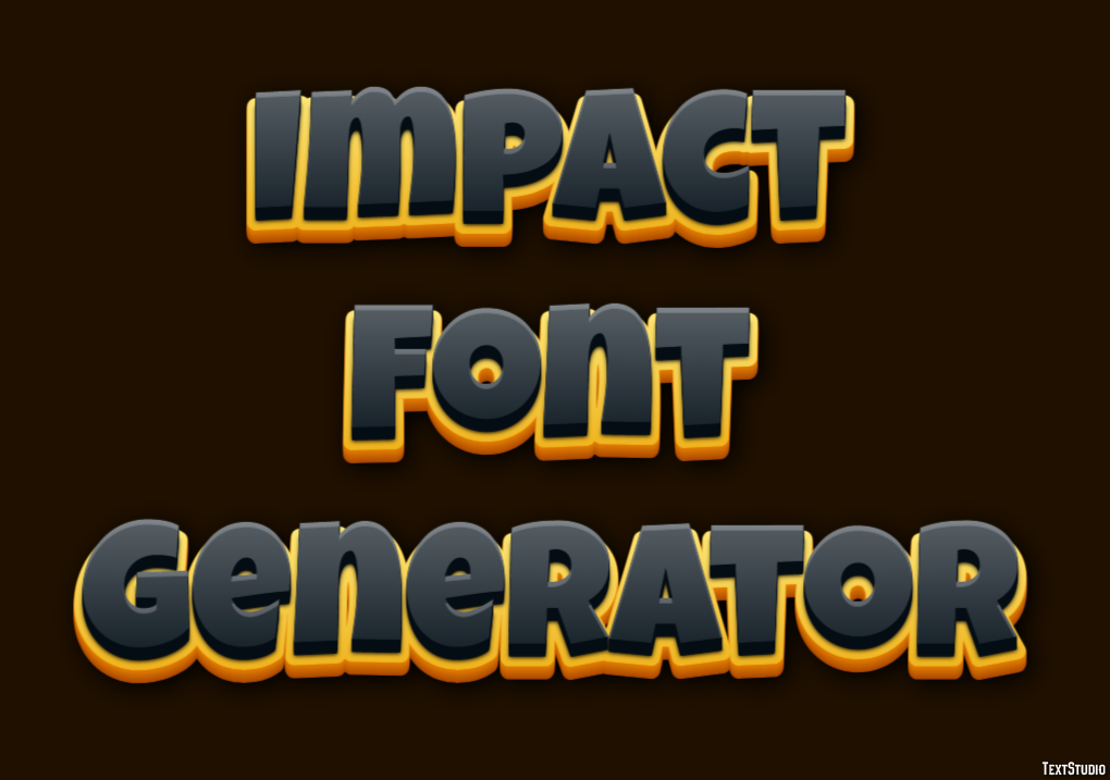 Impact Font Generator Tekst Effect