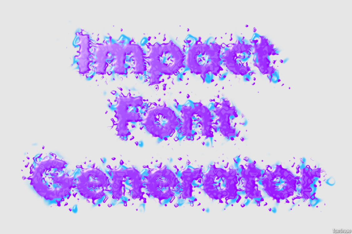 Impact Font Generator Tekst Effect