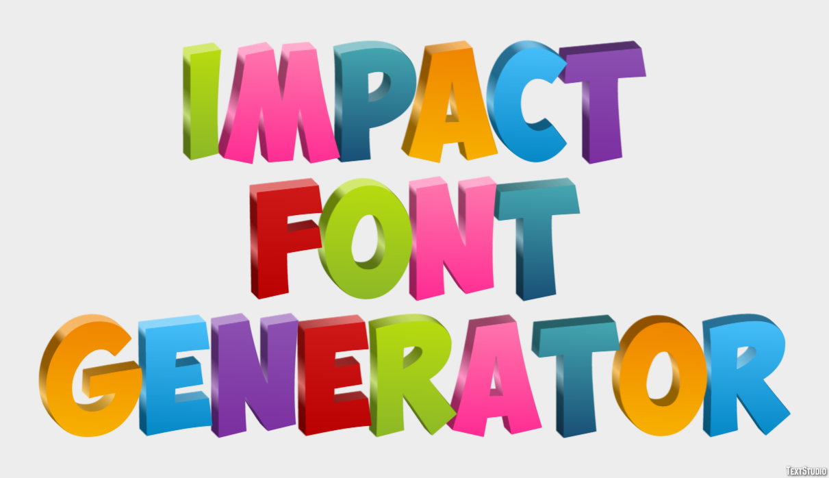 Impact Font Generator Tekst Effect